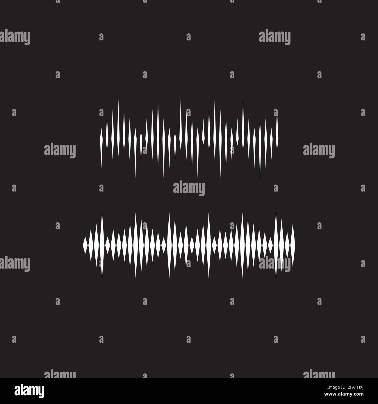 Vector Sound Wave Pattern Sound waves vector illustration design template Stock Vector Image ...