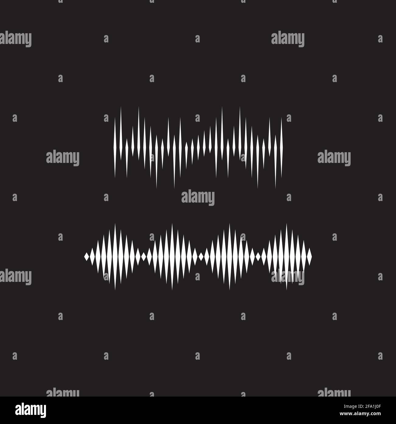 Sound waves vector illustration design template Stock Vector Image ...