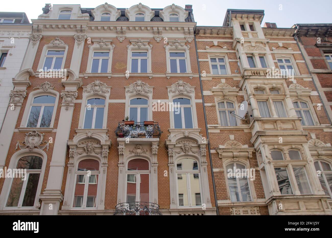 Aachen December 2022 beautiful house facade in the city center Stock