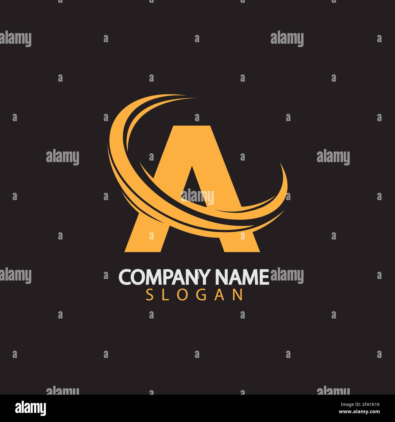 A Letter Logo Business Template Vector icon Stock Vector
