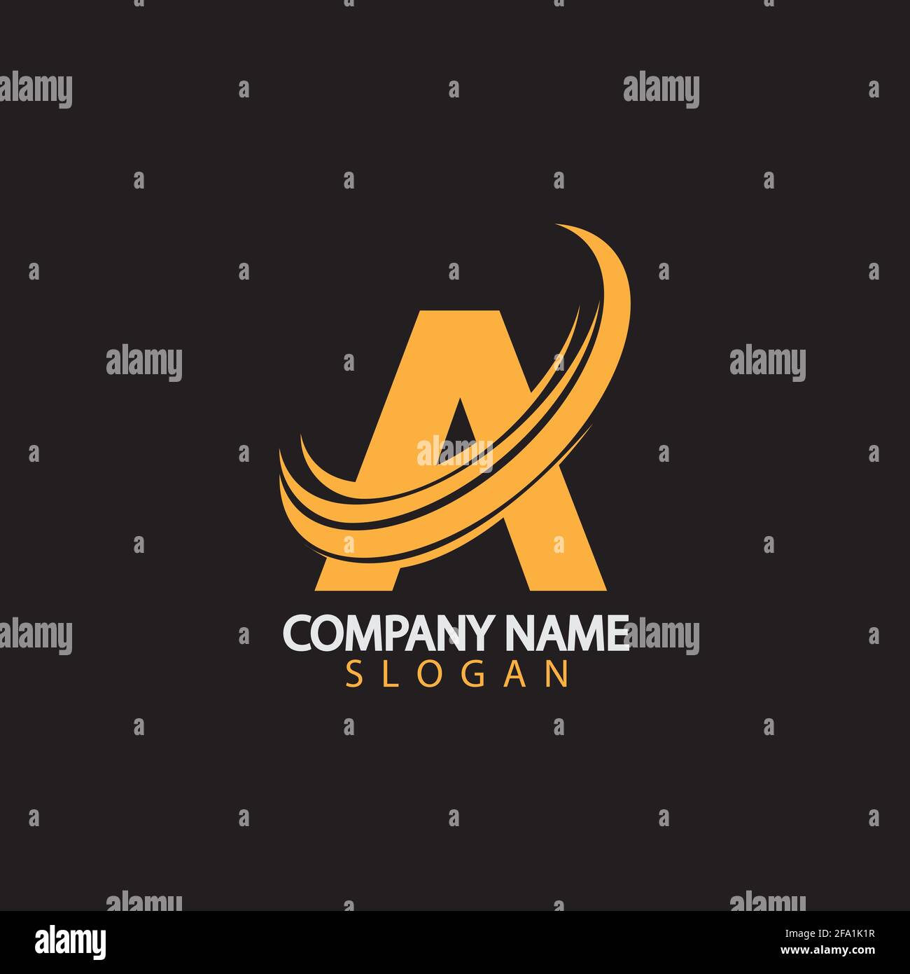 A Letter Logo Business Template Vector icon Stock Vector