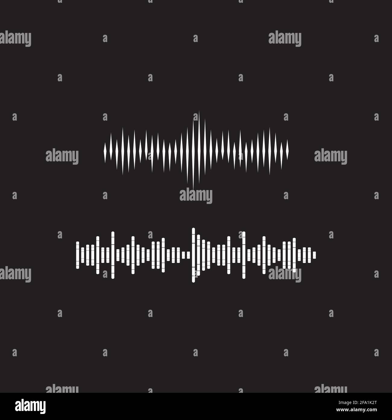 Sound waves vector illustration design template Stock Vector Image ...
