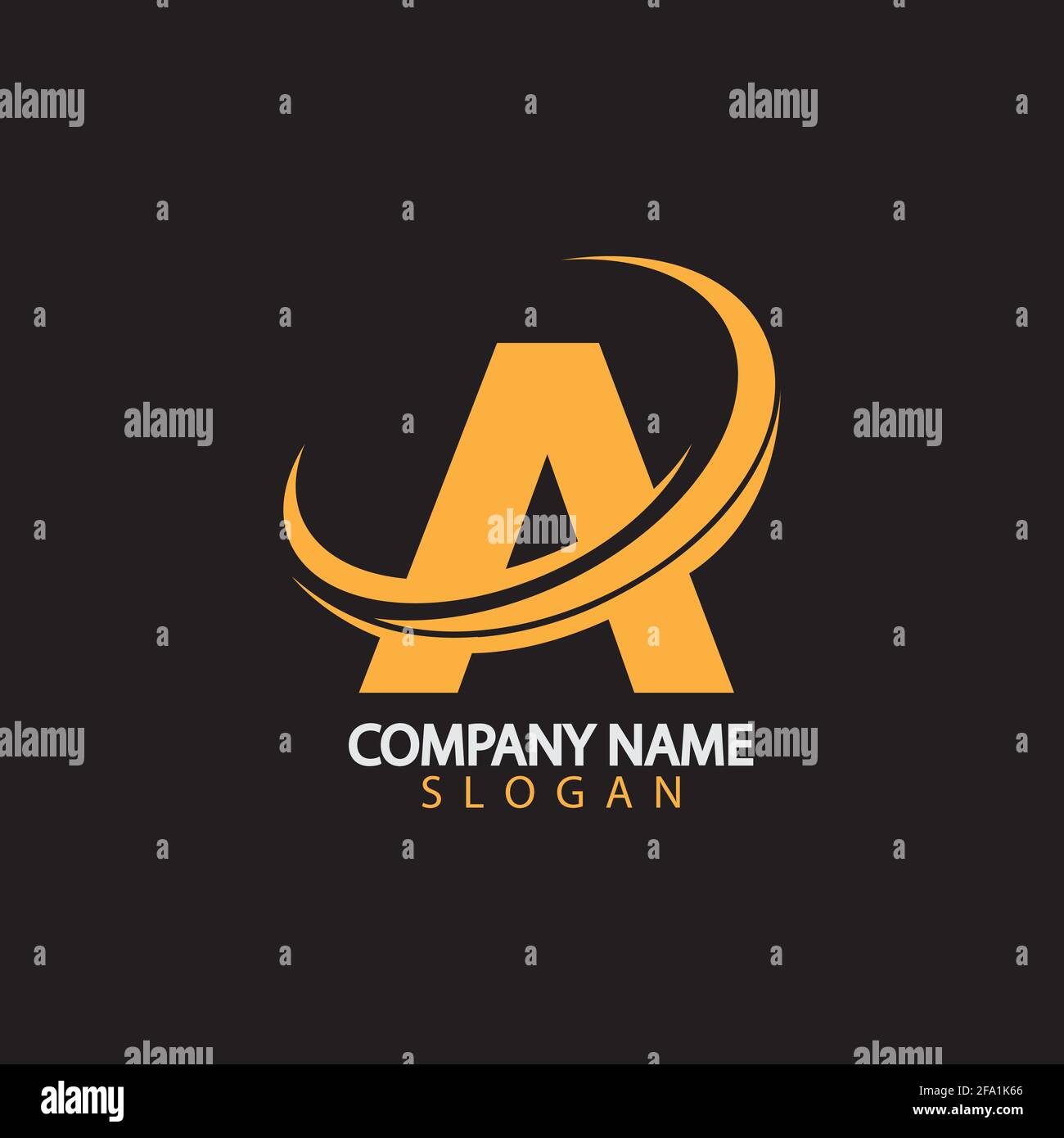 A Letter Logo Business Template Vector icon Stock Vector Image & Art ...