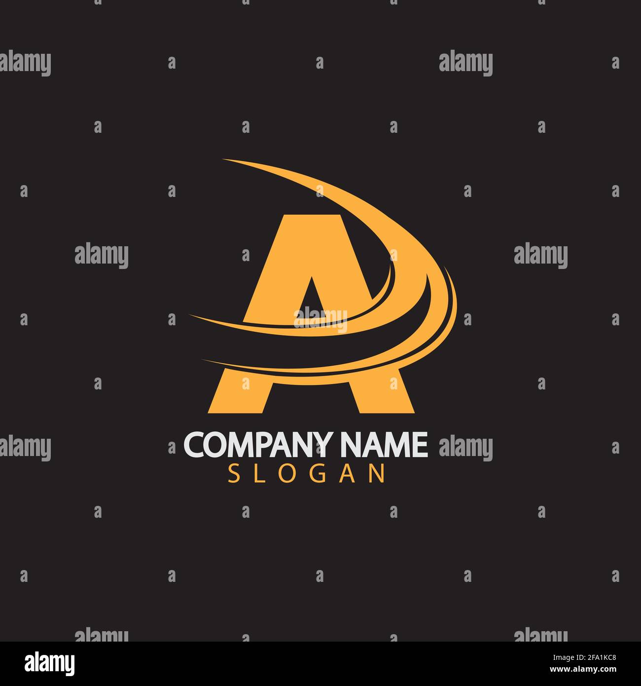 A Letter Logo Business Template Vector icon illustration design Stock ...
