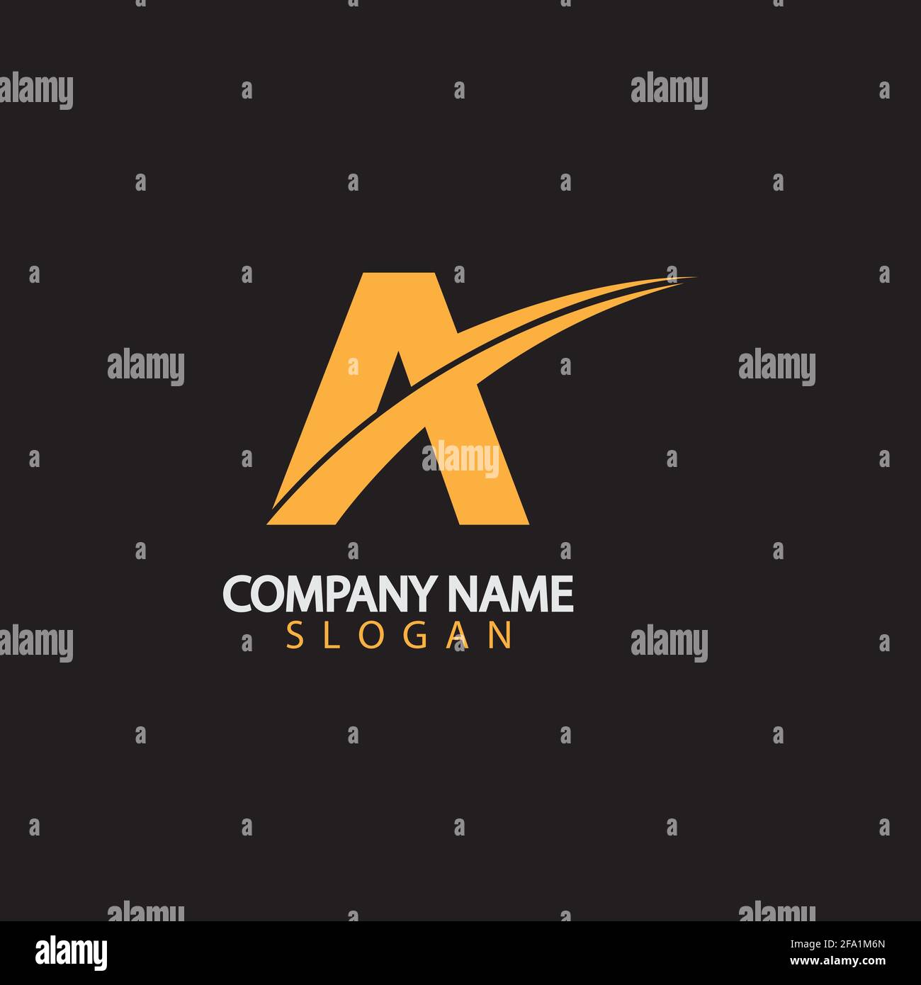 A Letter Logo Business Template Vector icon Stock Vector Image & Art ...