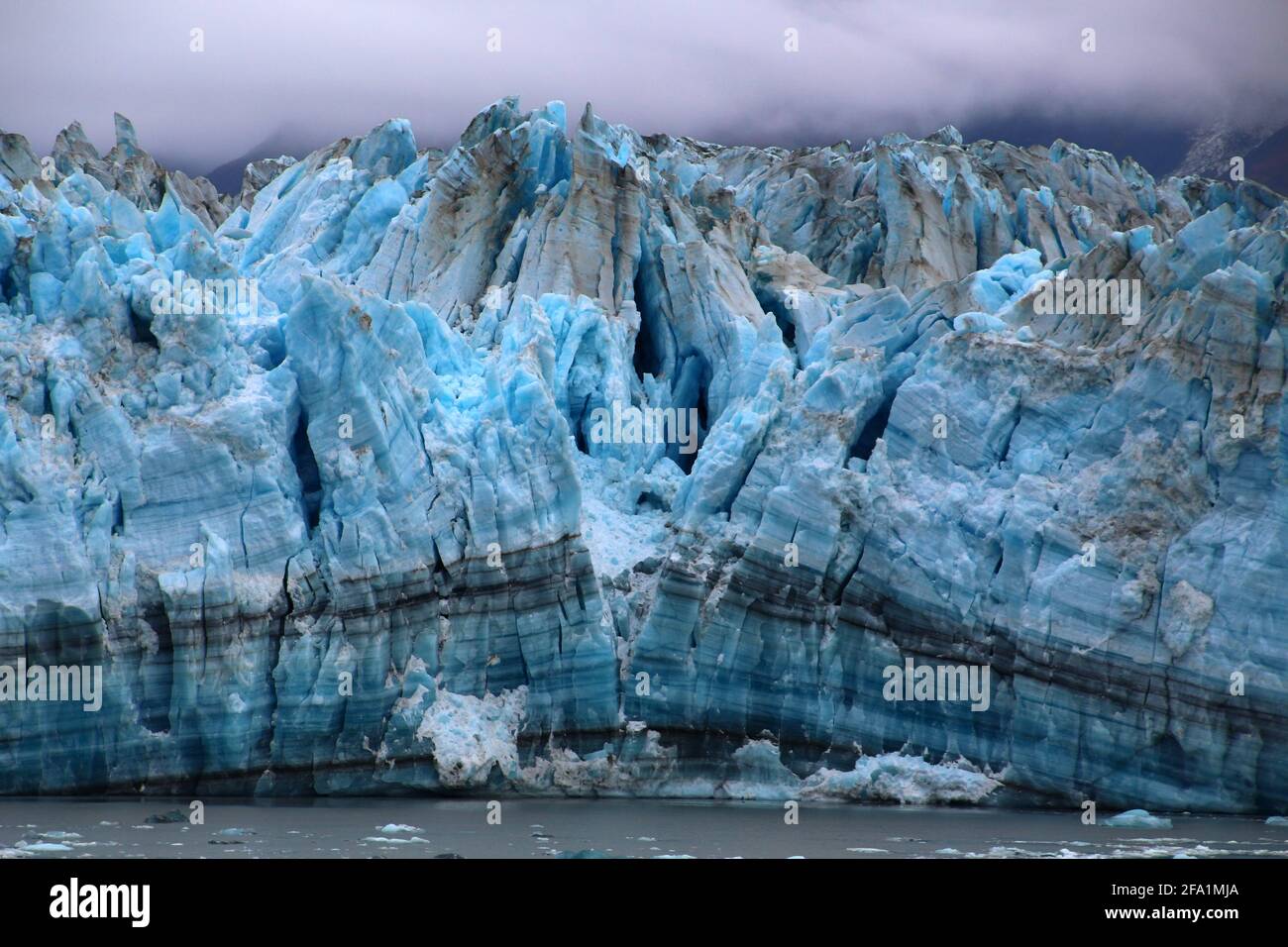 Hubbard Glacier is a glacier in the State of Alaska and the Yukon Territory of Canada Stock Photo