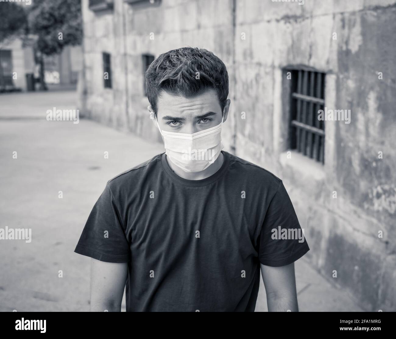 Sad man walking street hi-res stock photography and images - Alamy