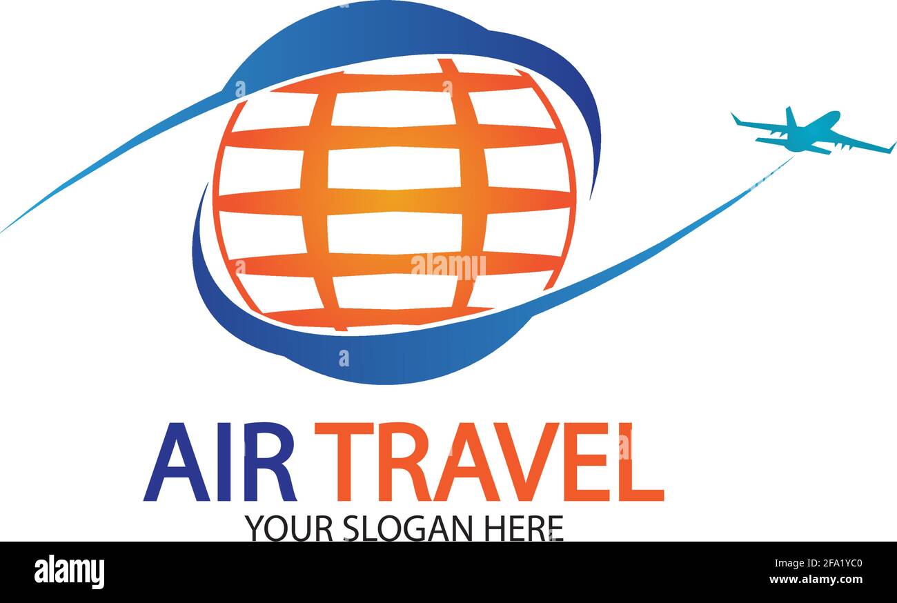 Air Travel logo vector icon design template-vector Stock Vector