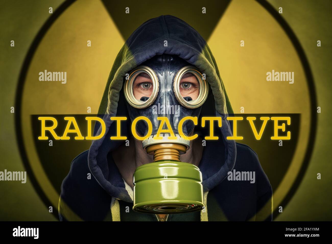 background for a radioactive issue Stock Photo