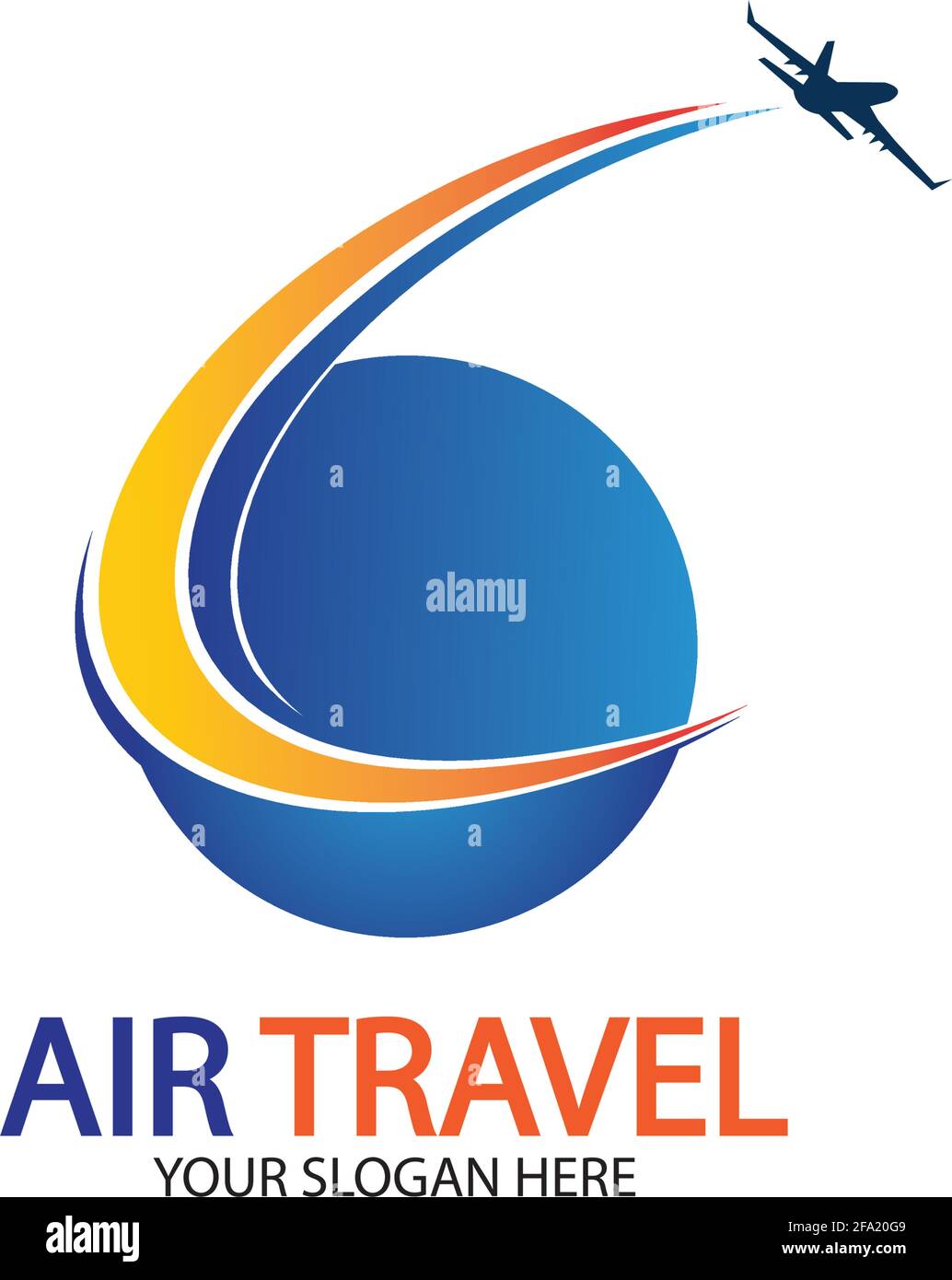 Air Travel logo vector icon design template-vector Stock Vector
