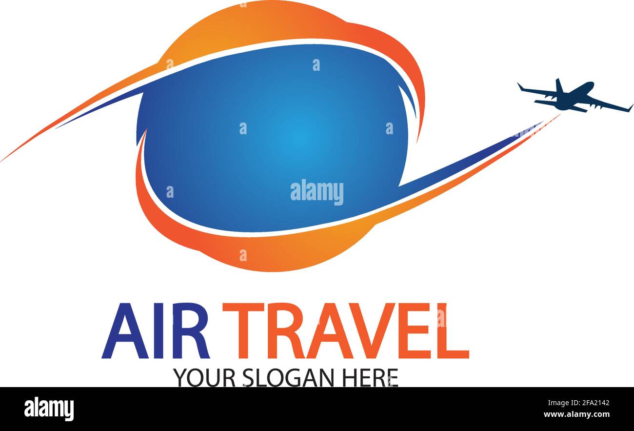 Air Travel logo vector icon design template-vector Stock Vector