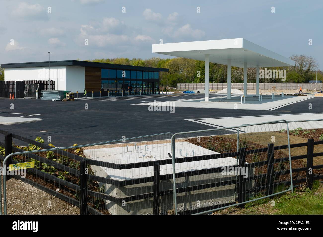 New petrol station and store development on land previously a knackers