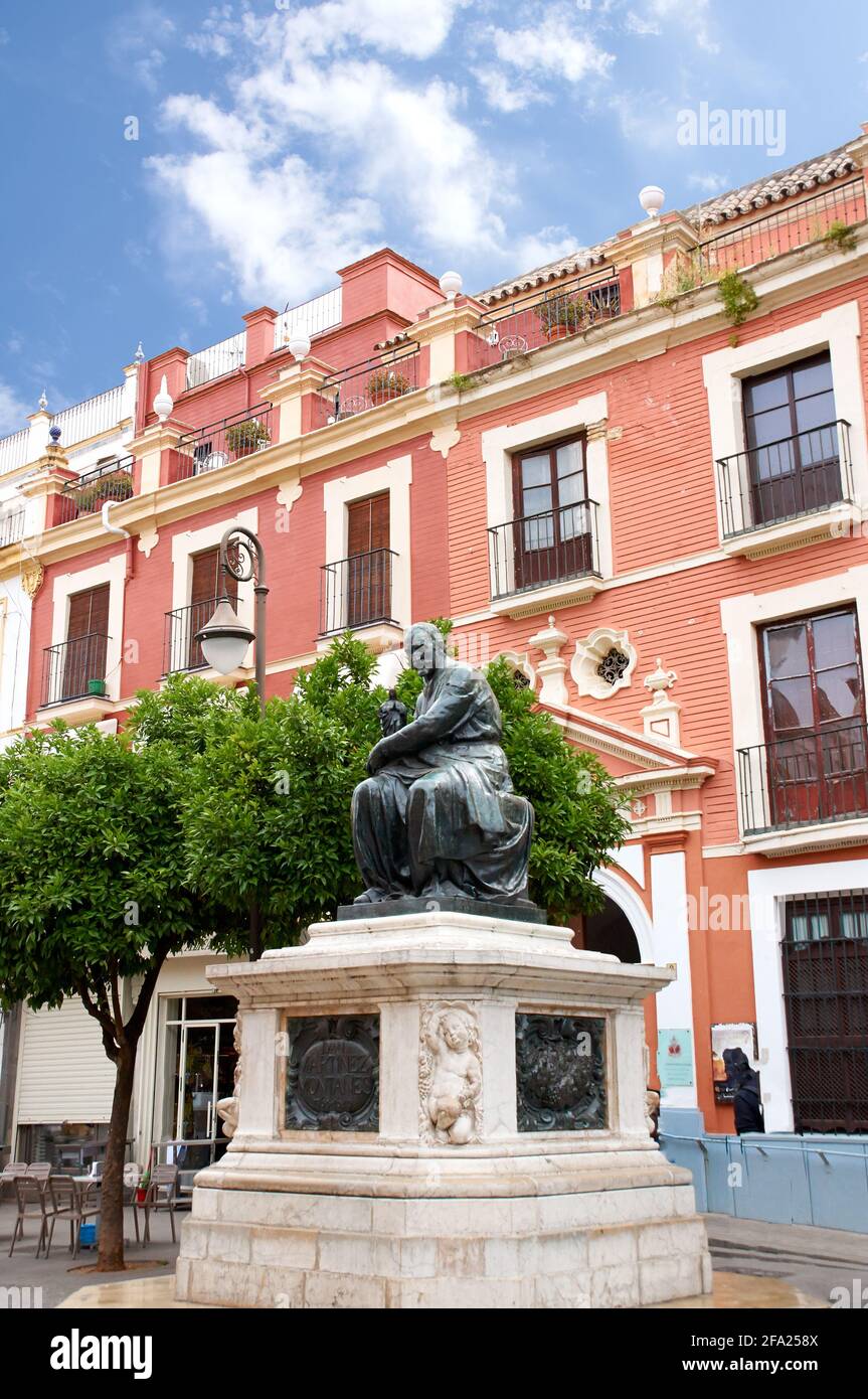 Historic buildings and monuments of Seville, Spain. Architectural