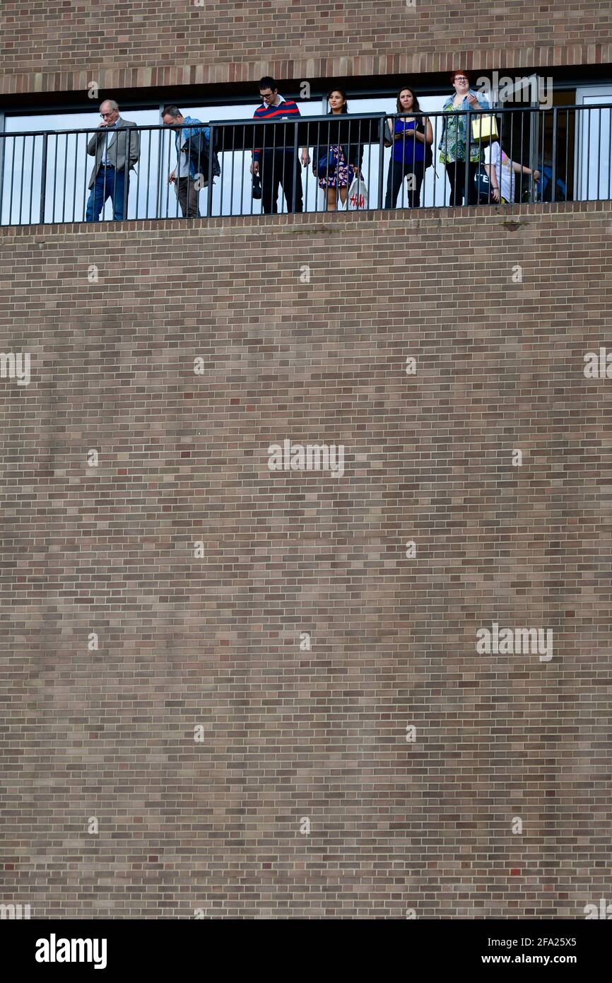 Tate Modern, London,Viewing the City Stock Photo