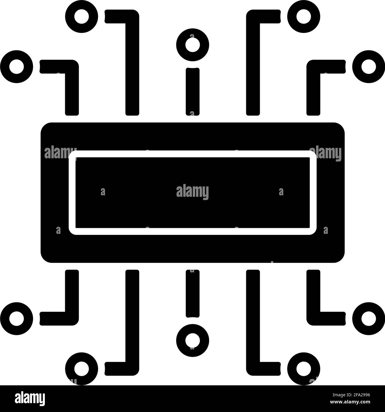 Microcontroller chip Stock Vector Images - Alamy