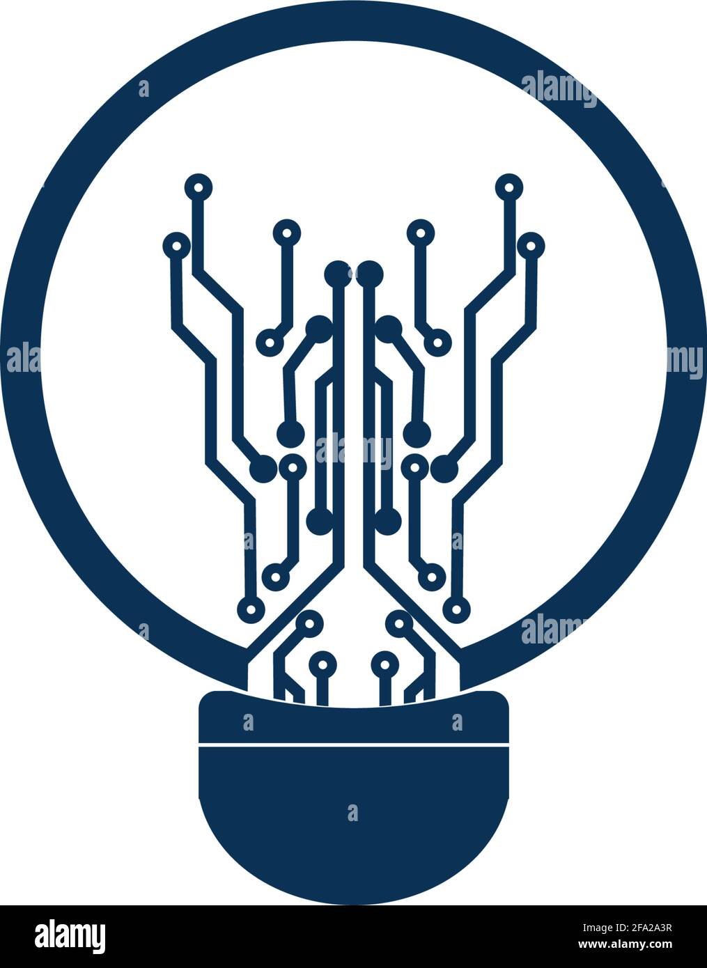 Light bulb idea icon with circuit board inside Stock Vector Image & Art ...