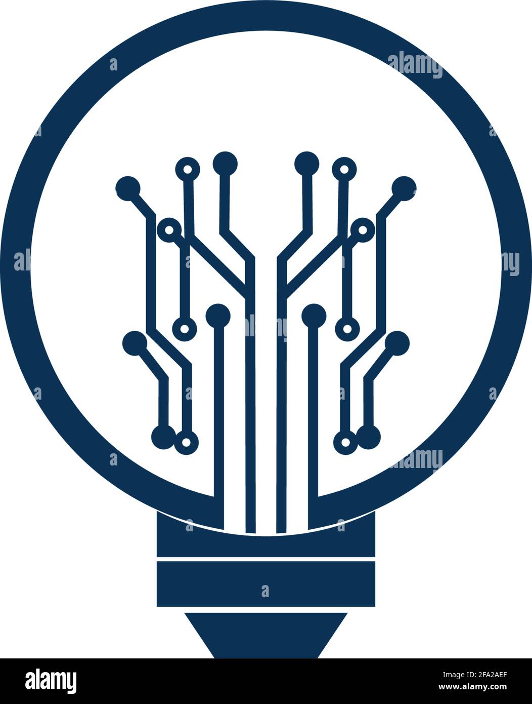 Light bulb idea icon with circuit board inside Stock Vector Image & Art ...