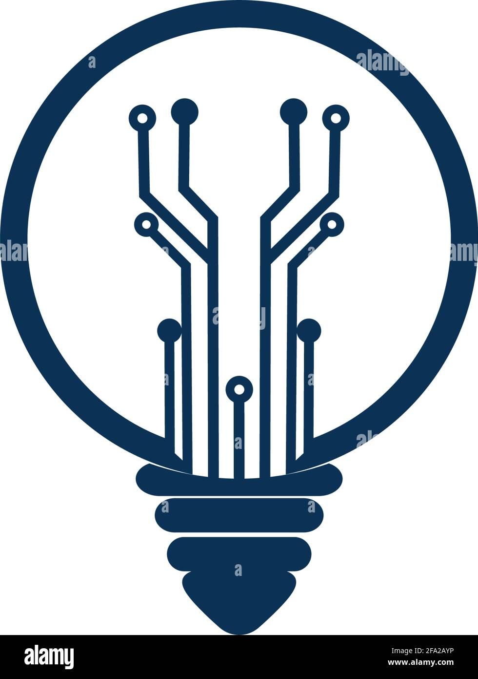 Light bulb idea icon with circuit board inside Stock Vector Image & Art ...