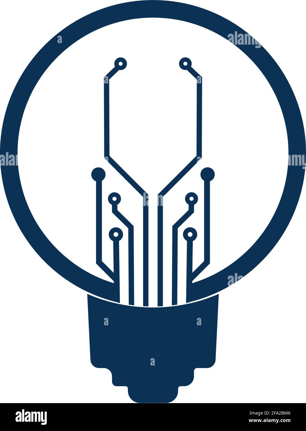 Light bulb idea icon with circuit board inside Stock Vector Image & Art ...