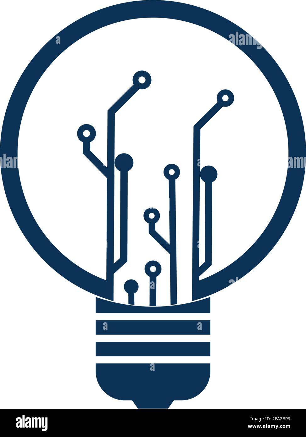 Light bulb idea icon with circuit board inside Stock Vector Image & Art ...