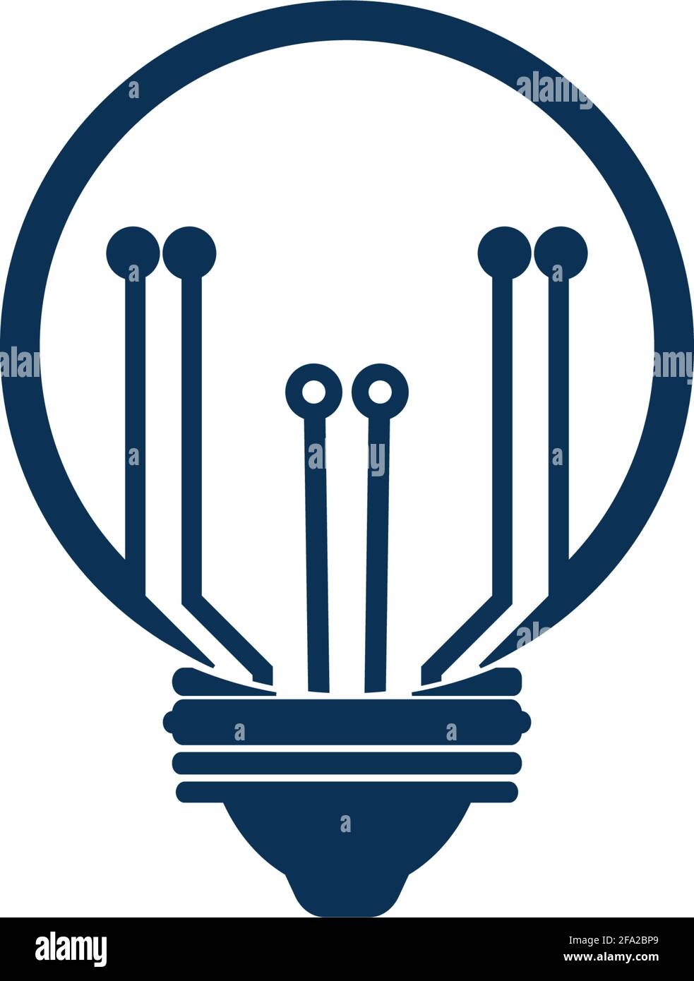 Light bulb idea icon with circuit board inside Stock Vector Image & Art ...