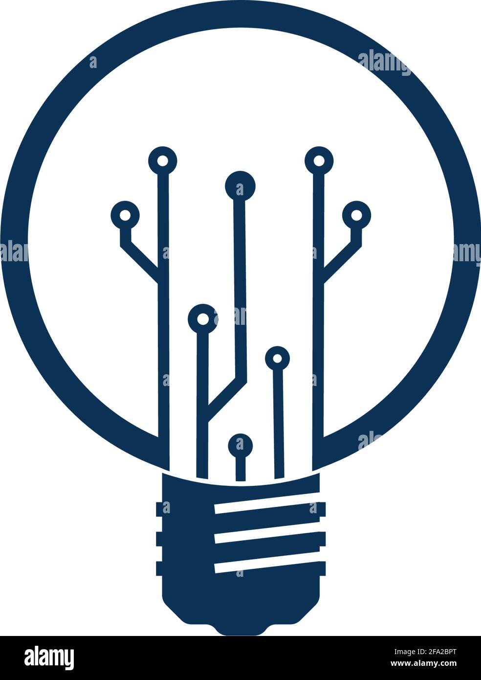 Light bulb idea icon with circuit board inside Stock Vector Image & Art ...