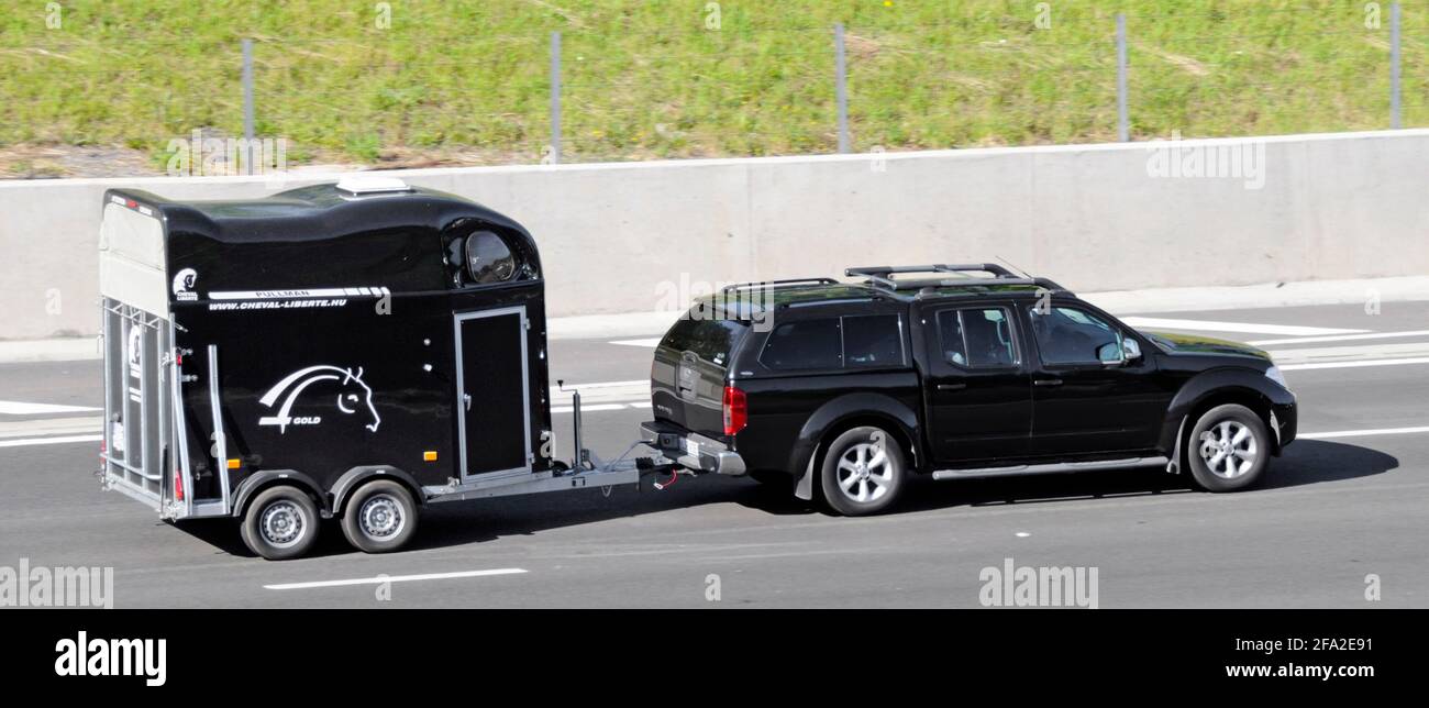 Car horse trailer hires stock photography and images Alamy