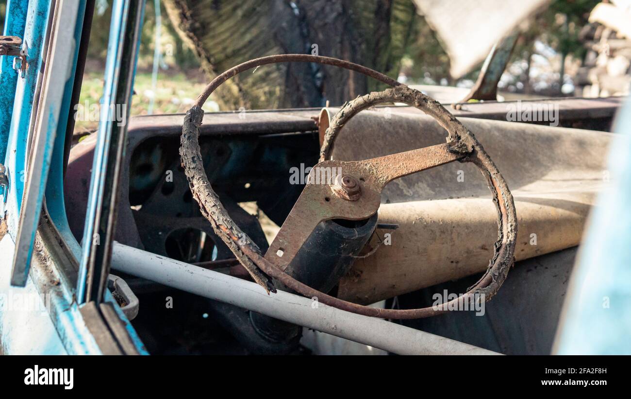 Garbage truck steering wheel hi-res stock photography and images - Alamy