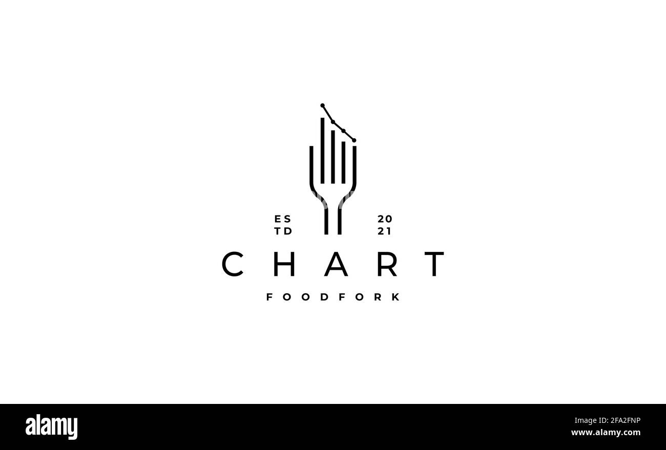 food Chart fork element logo design Stock Vector Image & Art Alamy Food Chart Logo