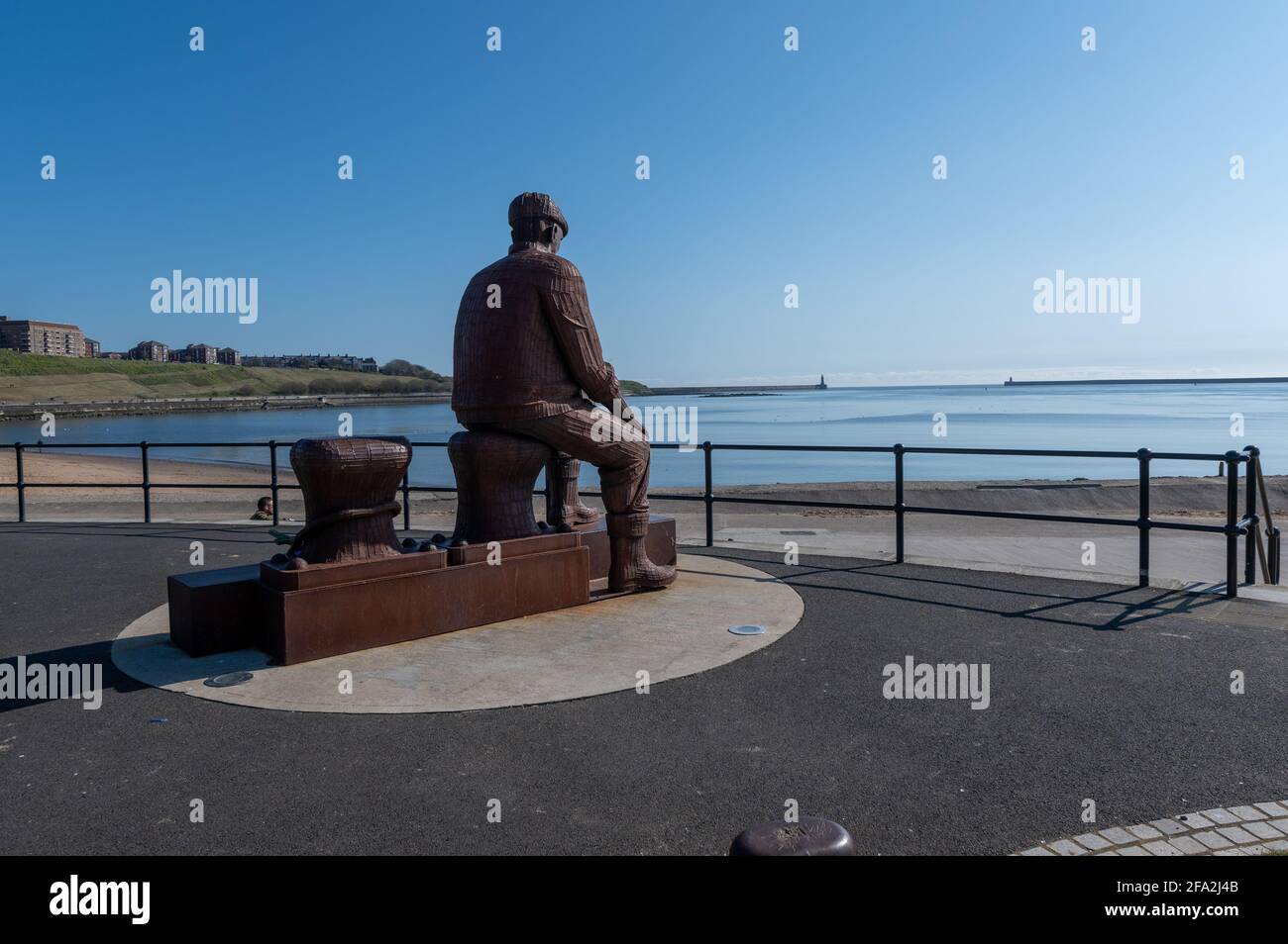 Fiddlers Green, fishermen lost at sea memorial,  North Shields, Tyne and wear, UK Stock Photo