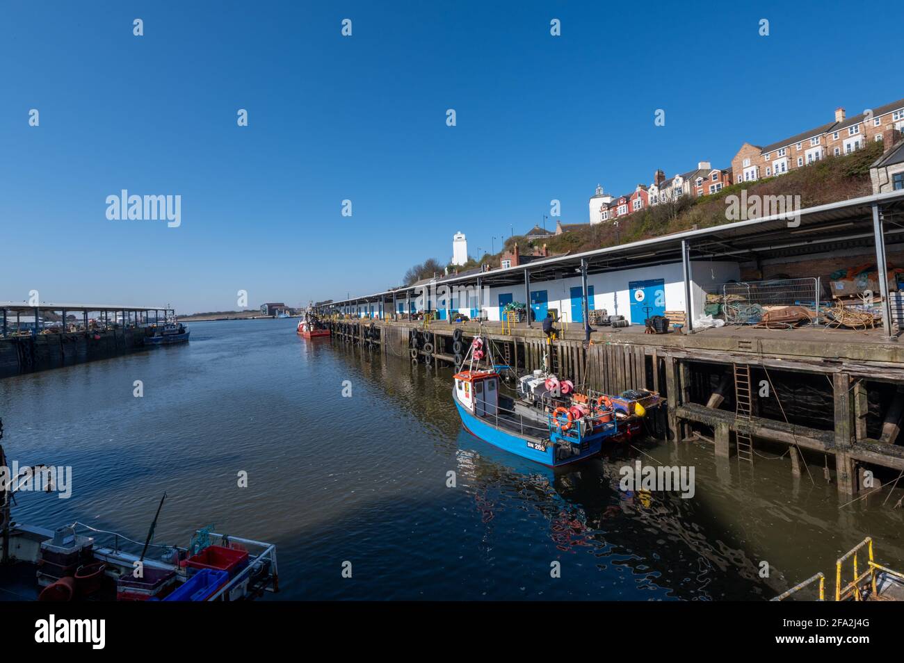 North Shields Fish Quay, Tyne and Wear, UK Stock Photo