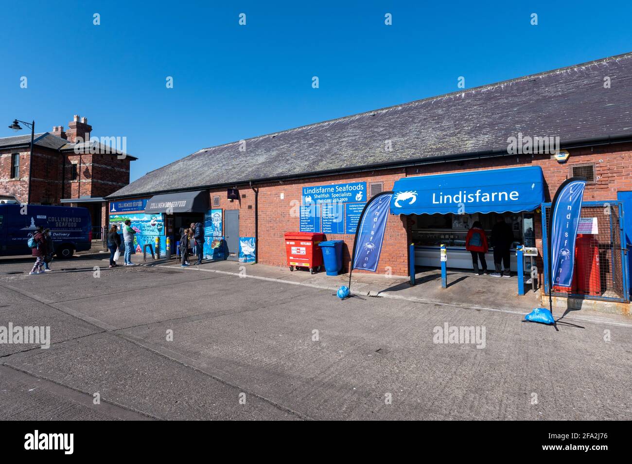 Fish Market and shops, North Shields, Tyne and Wear, UK Stock Photo