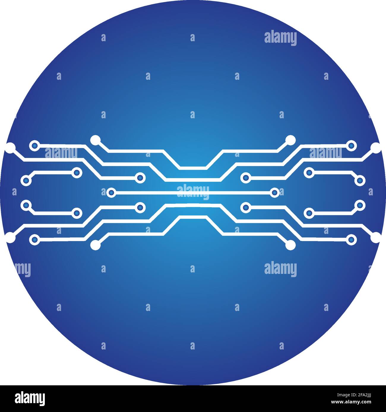 circuit in the circle icon.technology logo design template symbol icon  vector-vector Stock Vector Image & Art - Alamy