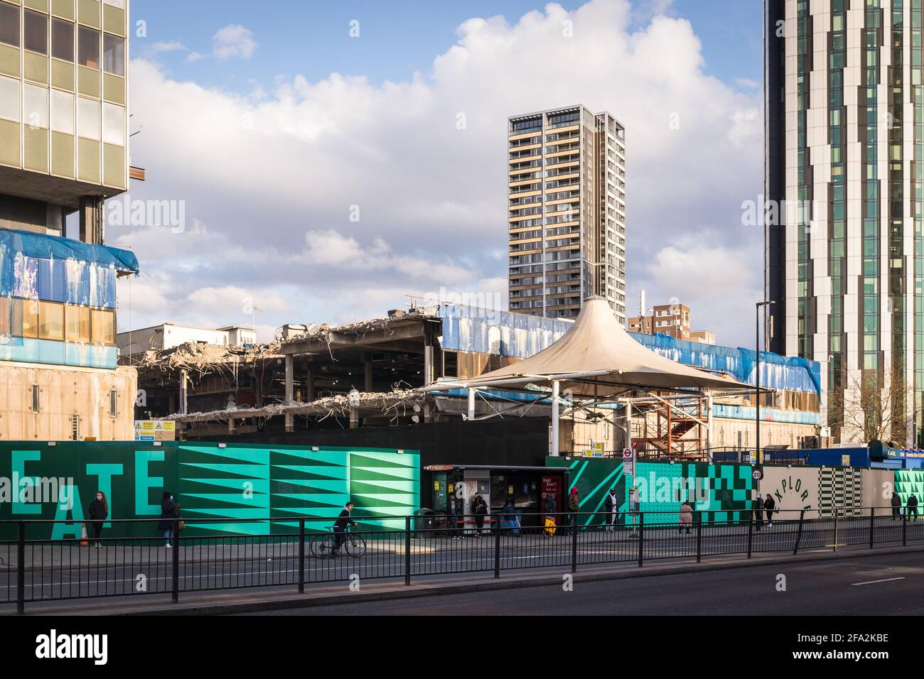 Demolition of shopping centre hi-res stock photography and images