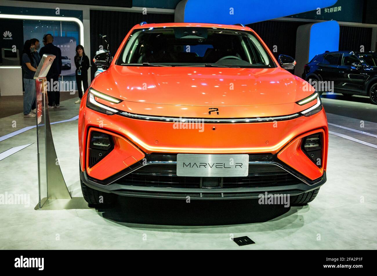 The R Marvel R on display at the 2021 Shanghai Auto Show, China Stock