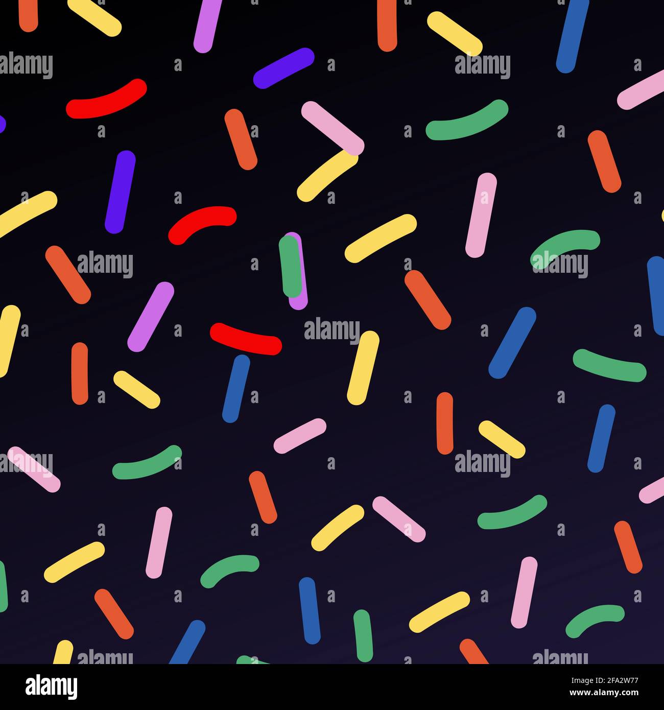 sprinkles donut glaze confetti decorative pattern Stock Photo
