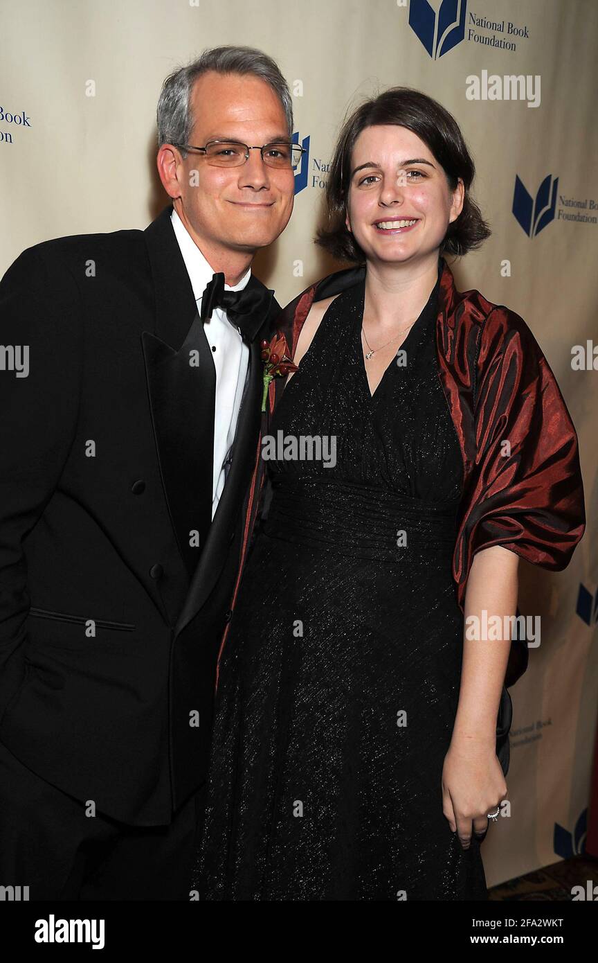 Blake Bailey and wife Mary Brinkmeyer attend The 2010 National Book
