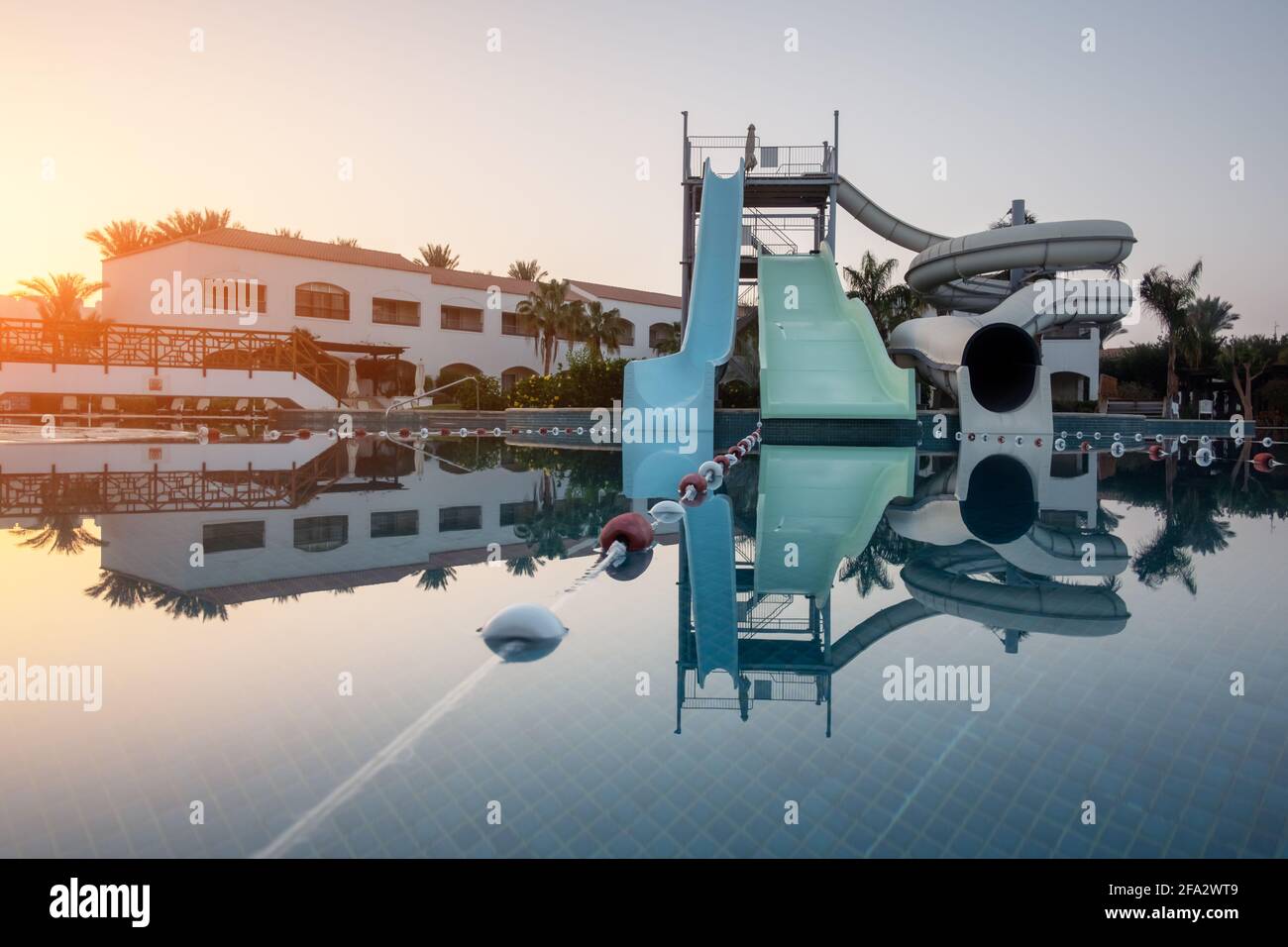 The popular resort Reef Oasis Blue Bay Hotel Stock Photo