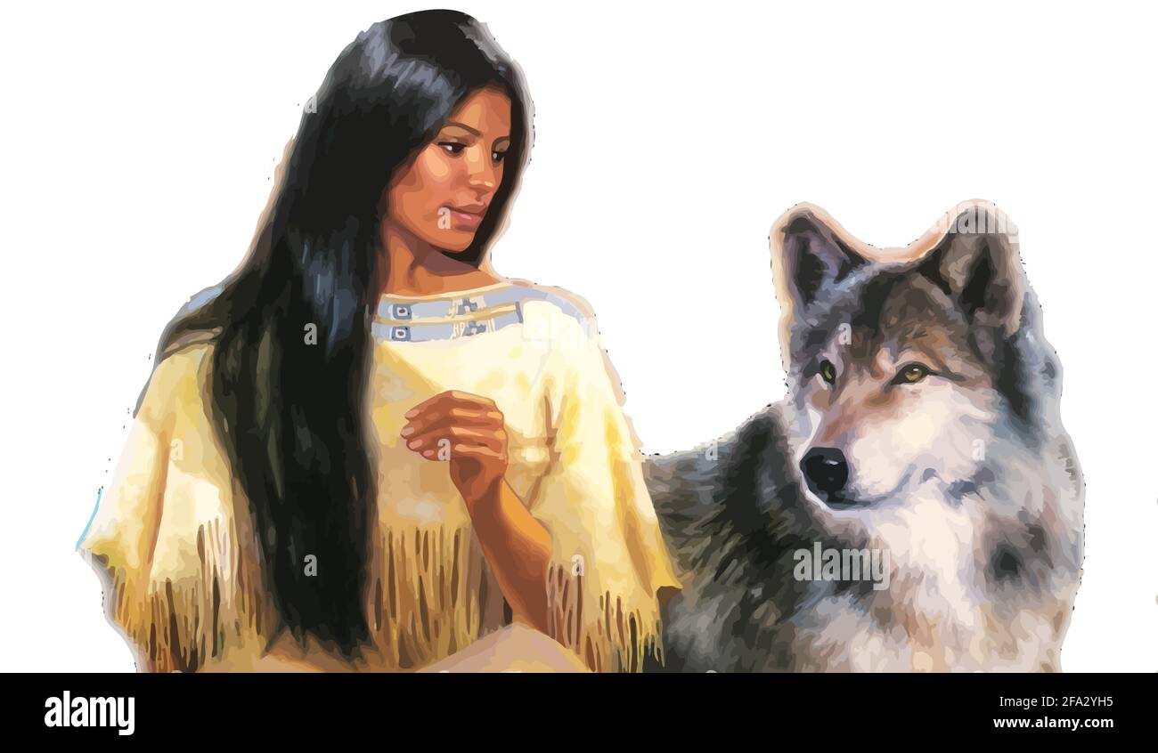 Native American Wolf Spirit