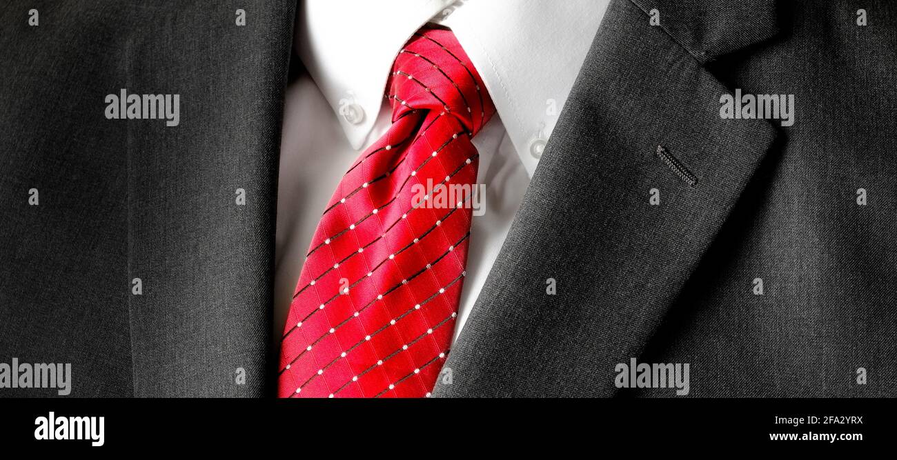 red tie attire