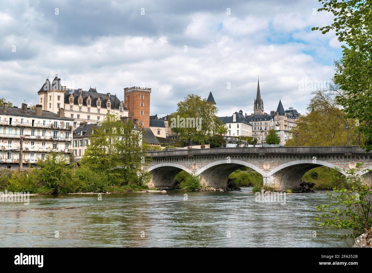 views of the city of pau in aquitaine france Stock Photo