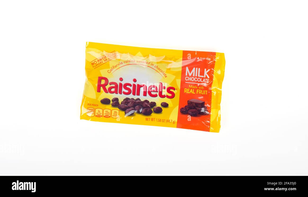 Raisinets Candy bag Stock Photo