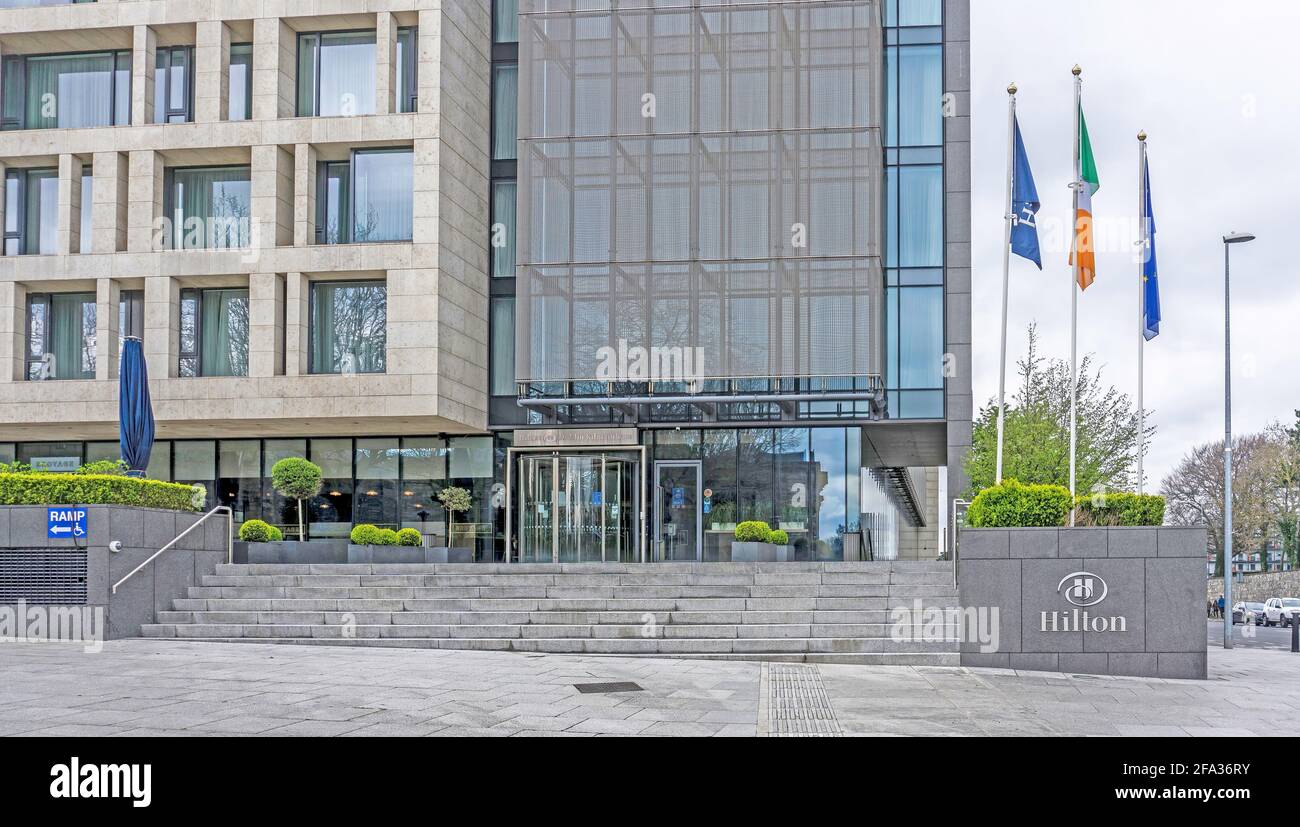 The Hilton Hotel in Kilmainham, Dublin, Ireland,, a modern 120 roomed building overlooking the