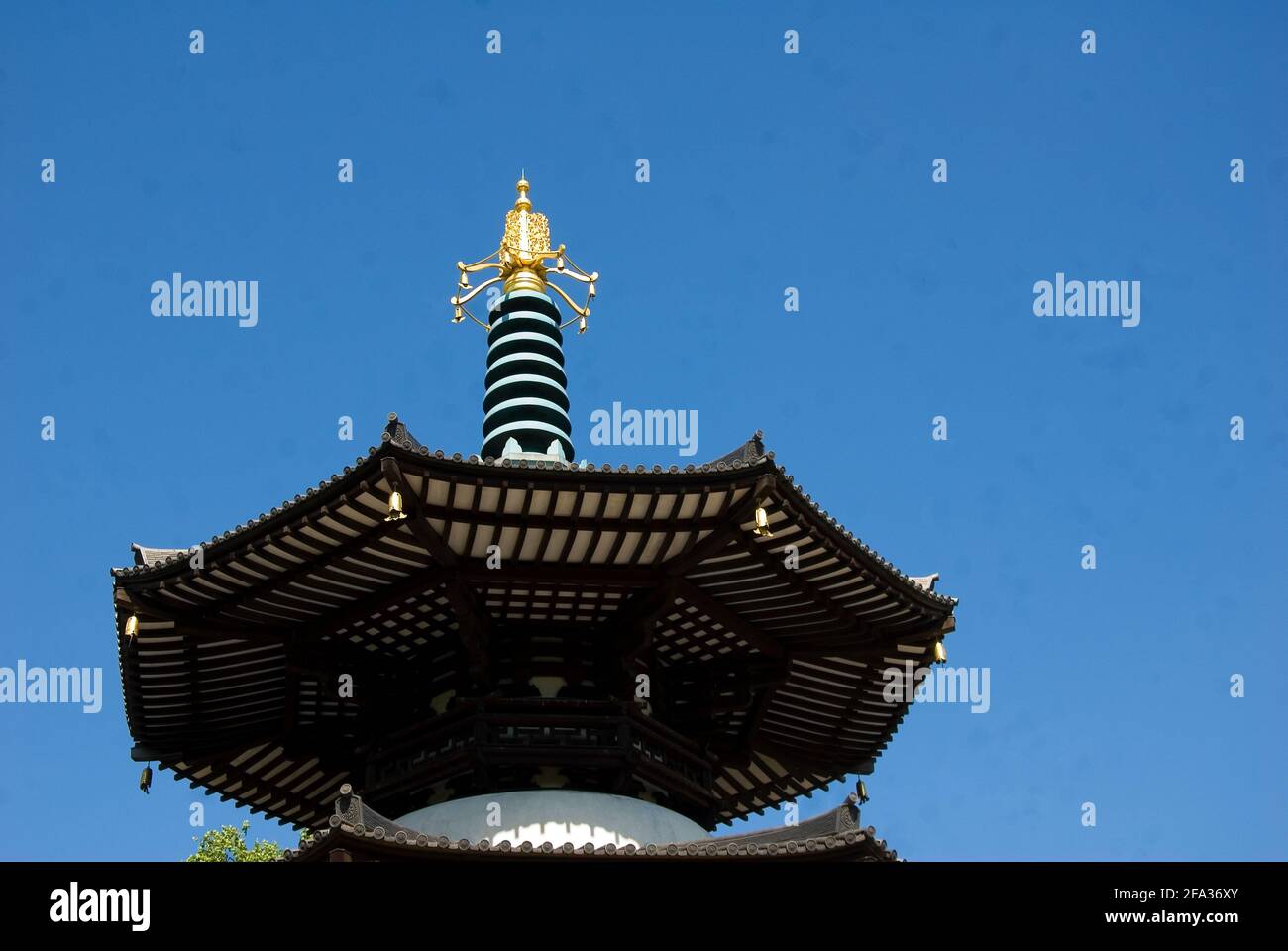 Peace Pagoda, Battersea Park Stock Photo