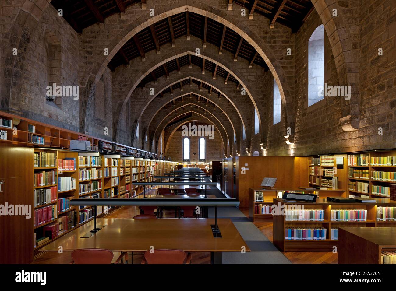 Library of Catalonia, Old Hospital Santa Creu, Barcelona Stock Photo