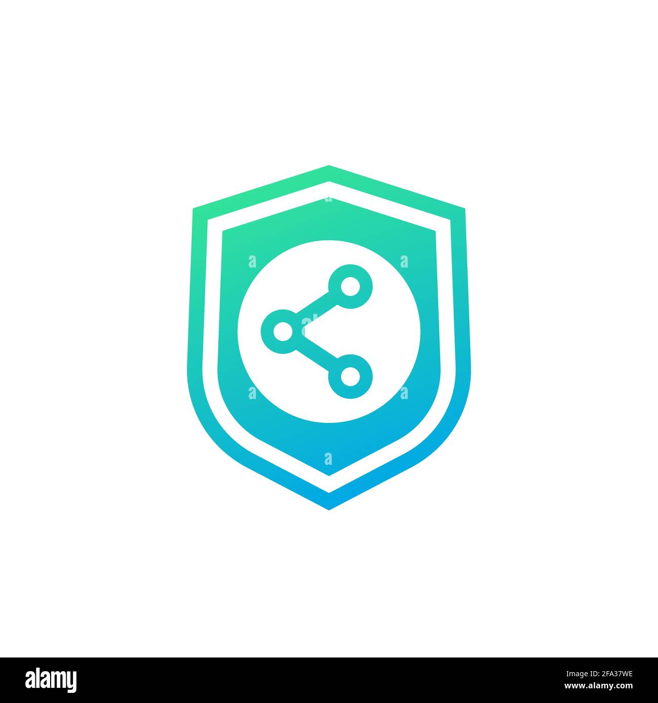 safe sharing icon on white, vector logo Stock Vector Image & Art Alamy