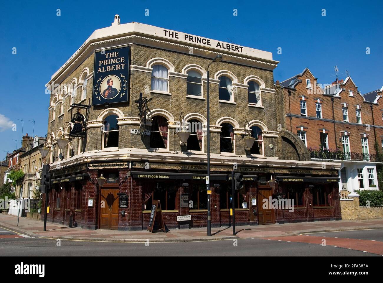 The Prince Albert Public House in Battersea Park Stock Photo