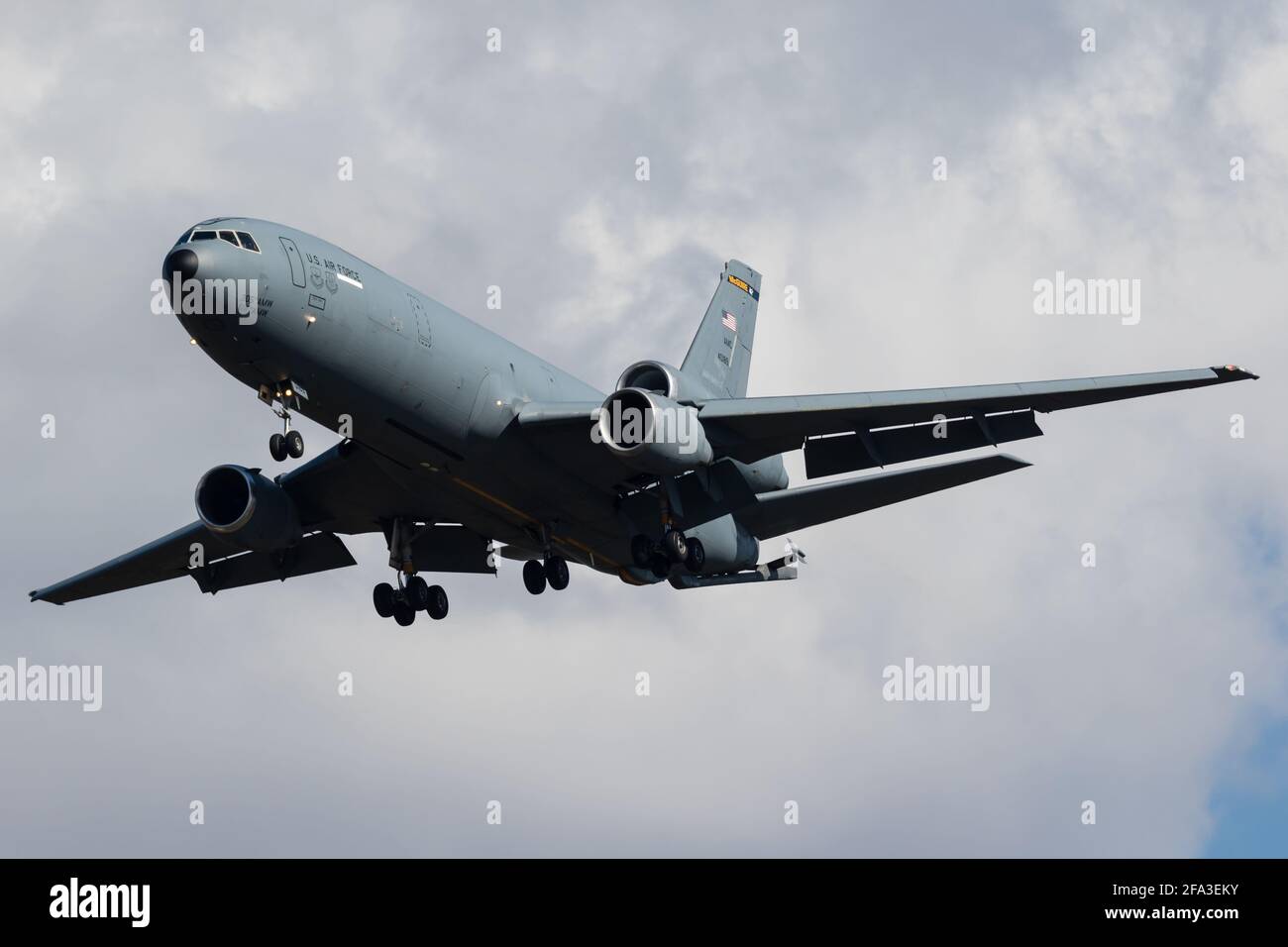 A United States Air Force KC10A Extender from McGuire AFB, NJ in the