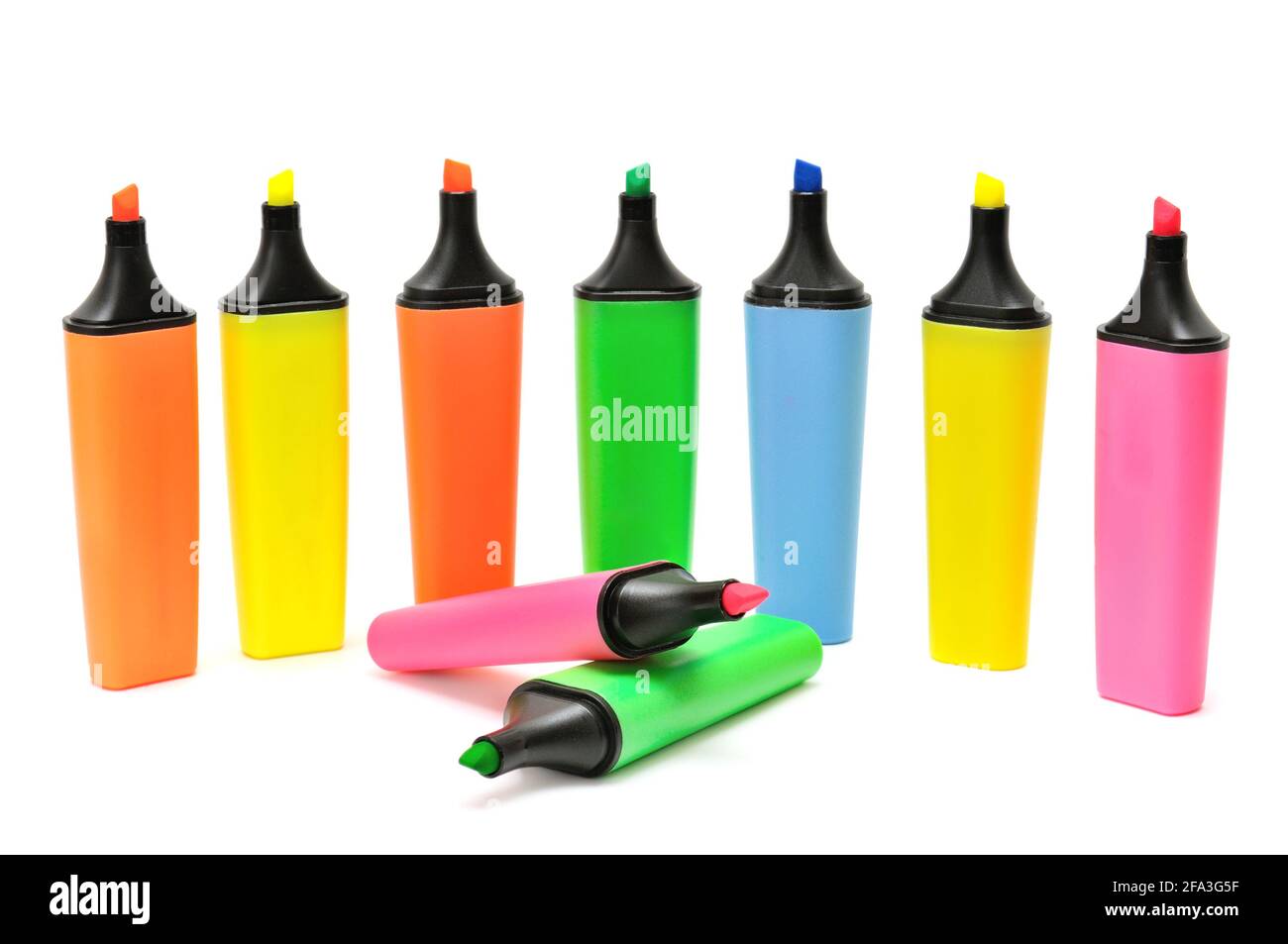 markers isolated on a white background Stock Photo