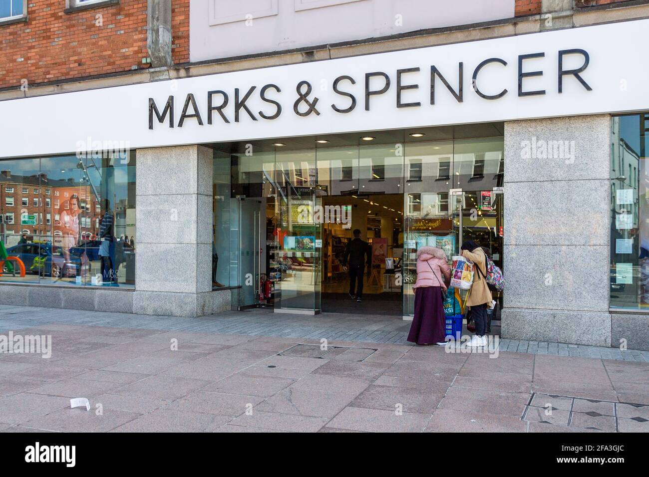 Marks & Spencer shop front Saint Patricks' Street Cork City Ireland Stock Photo